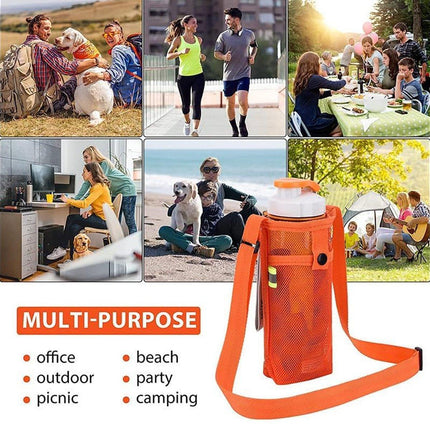 4PCS Outdoor Travel Water Bottle Holder Bag Hanging Pouch for Camping Hiking