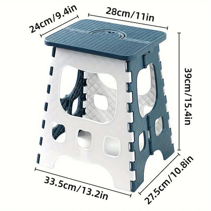 Household Folding Stool Plastic Small Portable Bench Chair for Home Office Use