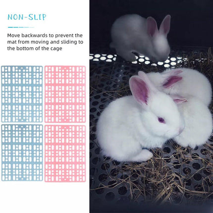 2pcs Rabbit Foot Mat Large Plastic Cage Mat for Guinea Pig Pet Cage Accessories