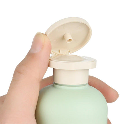 5PCS Green Squeeze Bottles Refillable Plastic Liquid Soap Lotion Travel Use