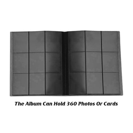 Large Capacity 3Inch Photo Album 360 Pockets Game Card Holder Collection Book
