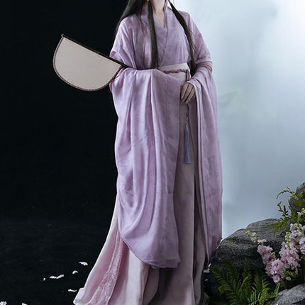 Chinese Traditional Hanfu Costume Woman Ancient Oriental Purple Dress Elegance - Aimall
