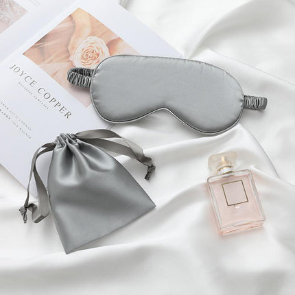 Pure Soft Silk EyeShade Blindfold Sleep Eye Mask Cover Light Shade Travel Relax - Aimall