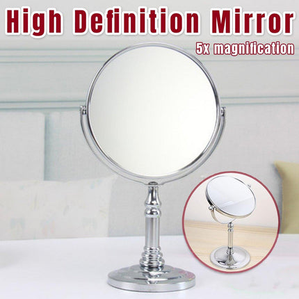 5x Magnifying HD Desktop Vanity Mirror Cosmetic Mirror for Makeup Grooming