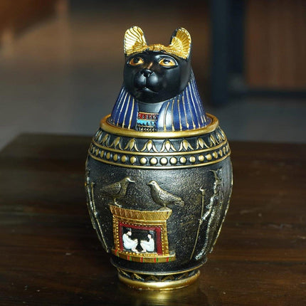 Pet Urn Storage Jar Decorative Ornament for Home Memorial Ashes Container