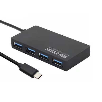 USB Type-C 3.0 4 Port Multi Extension HUB Expansion High Speed Silm - Aimall