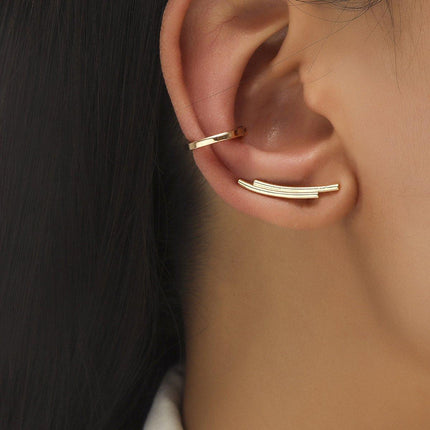 Simple Ear Clips No Piercing Stud Earrings Set Non Pierced Fashion Jewellery