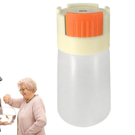 2pcs Moisture-Proof Fish Food Dispenser Bottles Set Automatic Feeding 150ml