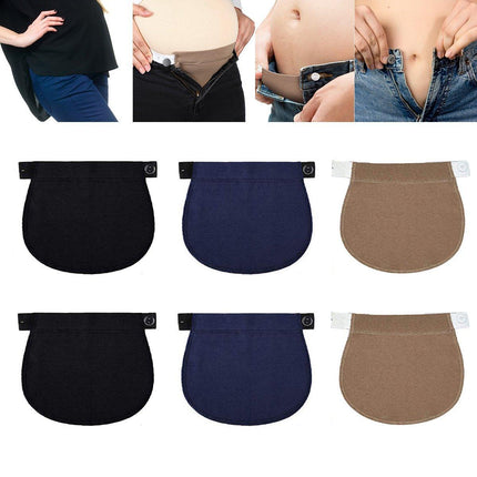 6PCS Pregnant Women Belt Extension Buckle 3 Colours for Big Belly Fatty Pants