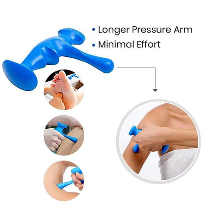 2PCS Acupoint Thumb Massager Trigger Point Muscle Pressing Rehabilitation Tool