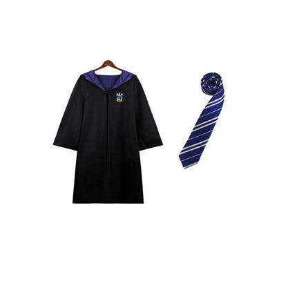 AU Harry Potter Gryffindor Ravenclaw Slytherin Robe Cloak Tie Costume Wand Scarf - Aimall