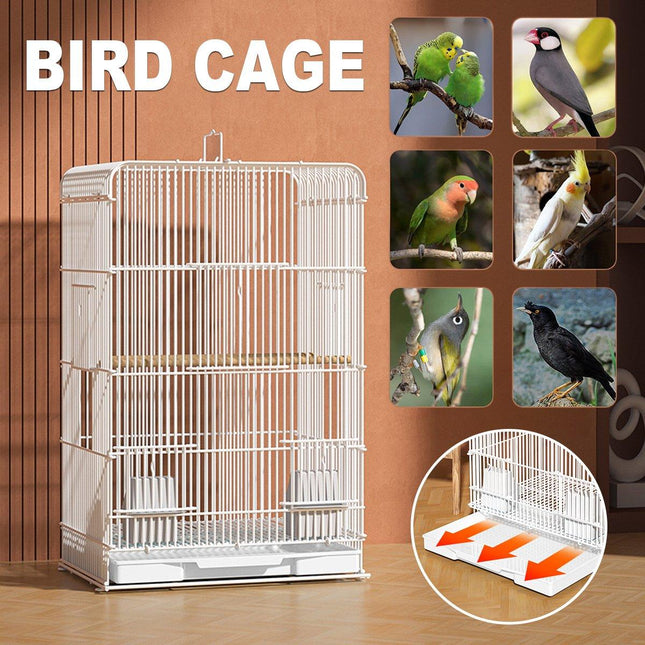 Large Parrot Birdcage with Stand for Birds Play Area Pet Habitat Flight Cage