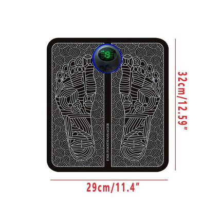 Electric Foot Massager Pad USB Rechargeable Home Foot Massage Device Pain Relief