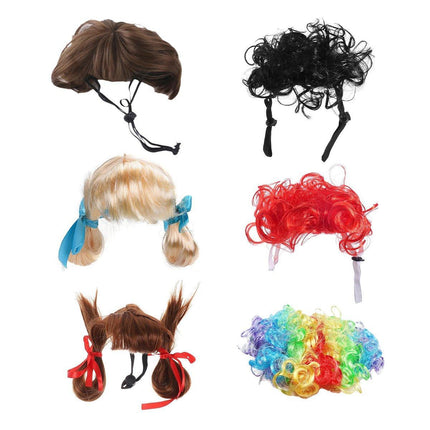 Pet Wig for Dogs and Cats Costume Accessory Pet Supplies for Halloween Parties