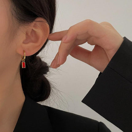 Fashion Gold Zircon Earrings Stud Drop Dangle Wedding Best Gift For Women - Aimall