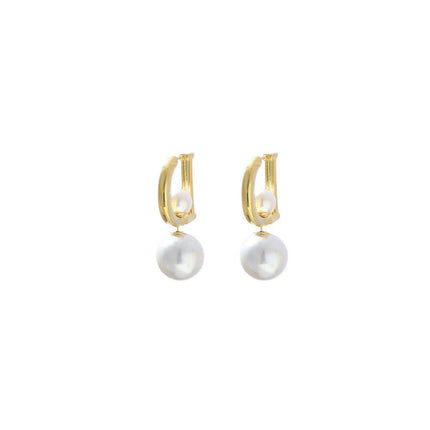 D Letter Design Earrings Stylish Double-Wear Ear Buckle Unique Fashion Jewelry