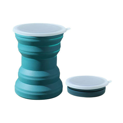 Silicone Folding Travel Mug Portable Retractable Collapsible Mug Outdoor Camping