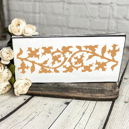 12pcs Striped Floral Stencil Reusable Painting Templates for DIY Handbook Decor