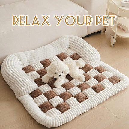 Checkerboard Pet Dog Kennel Mat Comfortable Cushion for Dogs and Puppies Bedding