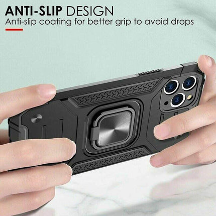 Shockproof Ring Case For iPhone 14 Pro Blue/Black/Red - Aimall
