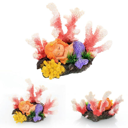 Aquarium Resin Coral Decorations for Fish Tank Marine Simulation Micro Landscape