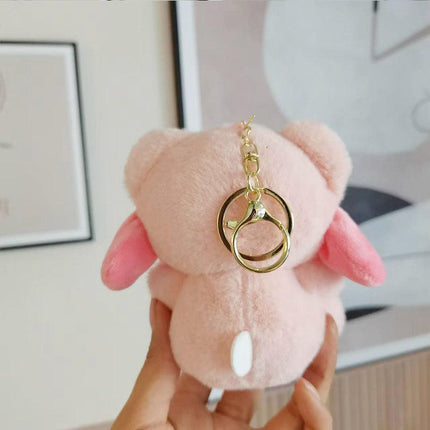 My Melody Cute Plush Doll Car KeyChain Backpack Small Pendant Stuffed Toy Gift AU - Aimall