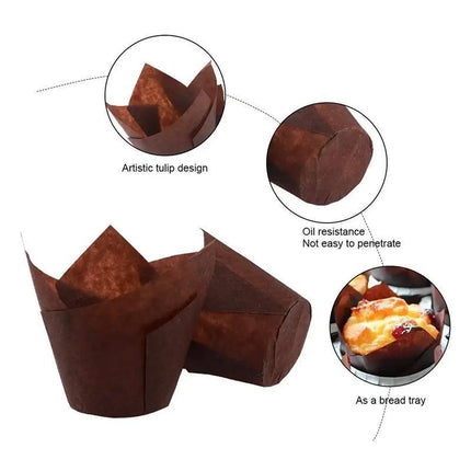 1000PCS Grease-proof Cupcake Liners Muffin Cup Cup Cake Paper Cup Large - Aimall