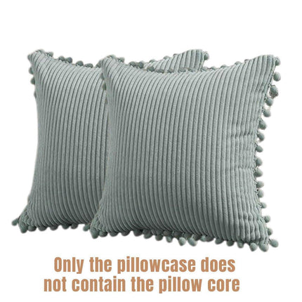 2PCS Corduroy Pillow Cover Luxury Decorative Cushion Case for Sofa Living Room