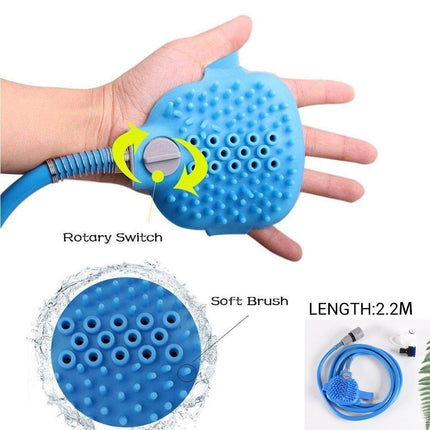 Dog Bath Pet Shower Nozzle Silicone Massage Brush Cat Dog Grooming Supplies