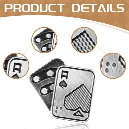 Poker Style Magnetic Push Slider Metal Fidget Sensory Toys Stress Relief