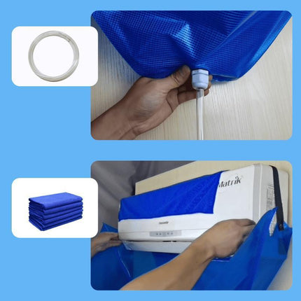 Wash Cover Air Conditioner Cleaning Bags Waterproof Wall Mounted Protectors Kits - Aimall