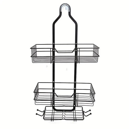 Perforation Free Toilet Bathroom Wall Shelf Household Shower Storage Organizer