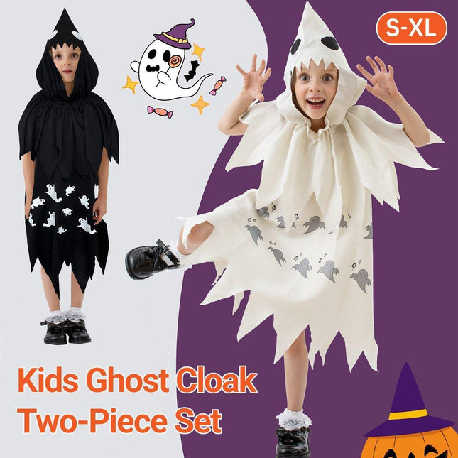 Halloween Kids Performance Costume Cape Horror Fancy Dress Party Outfit for Kids