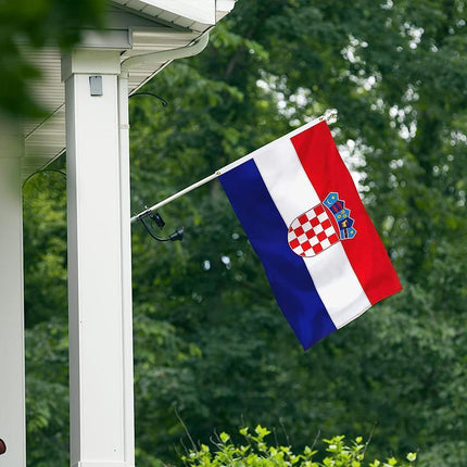 New Large Croatia Flag Pride Heavy Duty Outdoor 90cm x 150cm Croatian Banner - Aimall