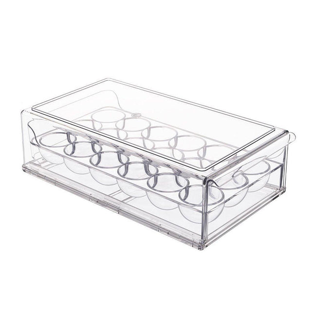 18Compartment Egg Storage Box Stackable Drawer for Kitchen Home Refrigerator Use