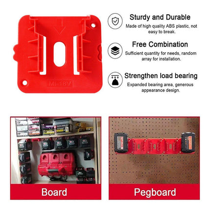 For Milwaukee M18 18V Battery Dock Holder Base Compatible with 48-11-1815 Tools