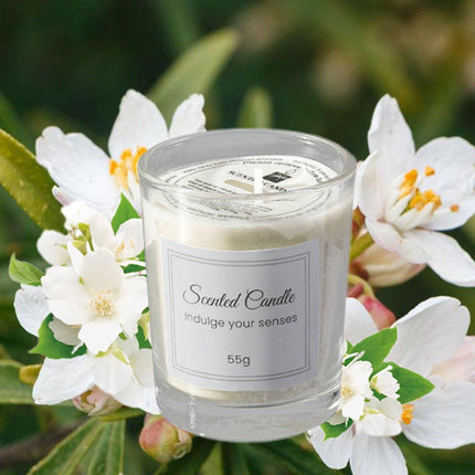 4Pcs Aroma Candles Smokeless Glass Scented Candles Gift Set for Relaxation