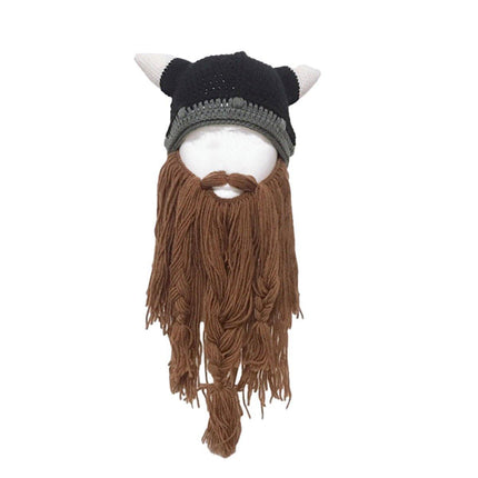 Funny Beard Party Hat Costume Accessory Warm Winter Beanie Unisex Gift Ideas