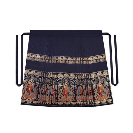 New Chinese Hanfu Horse-faced Skirt Set Daily Embroidered Improved Costume Women - Aimall