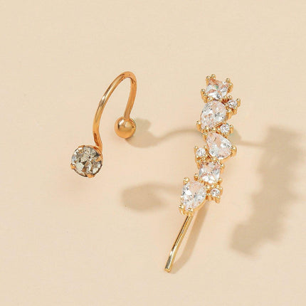 Simple Ear Clips No Piercing Stud Earrings Set Non Pierced Fashion Jewellery