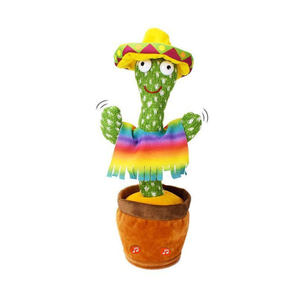 Talking Toy Dancing Cactus Doll Speak Talk Sound Record Repeat Kawaii Funny Toy - Aimall