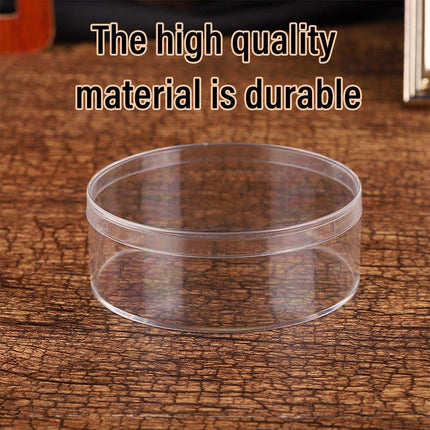 10pcs Clear Round Gift Boxes Plastic Candy Storage Containers for Party Favors