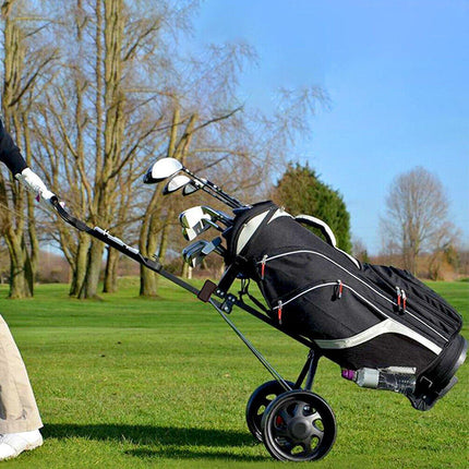 Foldable Aluminum Golf Push Pull Trolley Cart Lightweight Buggy for Easy Transport