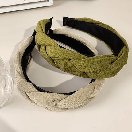 4Colours Women Braided Plait Plaited Elastic Hair Accessories Band Headband - Aimall