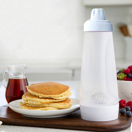 1000ml Hand Crank Batter Dispenser Mixing Jug with Scale for Muffins Pancakes