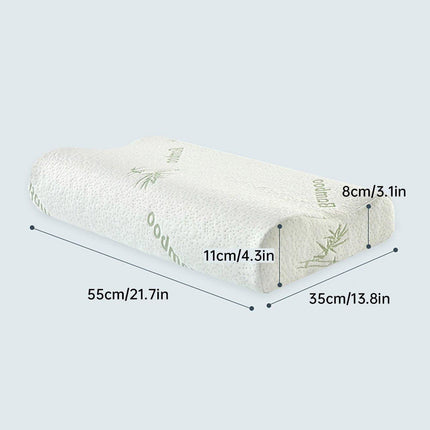 1/2PCS Memory Foam Neck Pillow Wavy Contour Slow Rebound Pillow