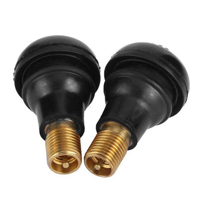 10x TR412 Car Auto Snap In Tyre Valve Rubber Tubeless Short Valve Stems - Aimall