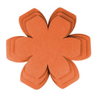 12pcs Thickened Felt Placemats Pan Mats Heat Insulation Flower Shaped Coasters