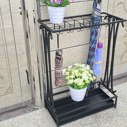 Home Umbrella Storage Rack Stand Organiser for Rain Gear Entryway Umbrella Shelf