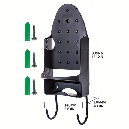 Iron Stand Double Hook Storage Rack Hanging Iron Holder for Home Organisation